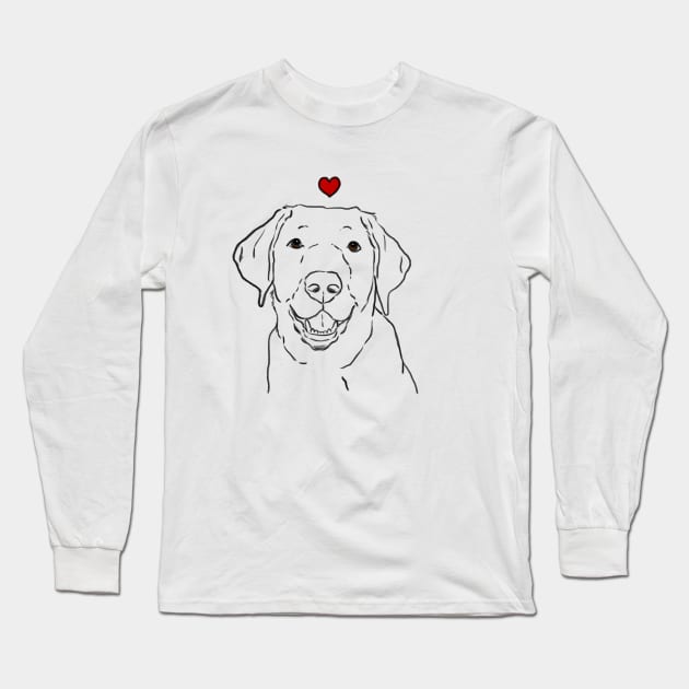 Lab Lover, Labrador Retriever, Black Lab, Yellow Lab, Chocolate Lab Long Sleeve T-Shirt by sockdogs